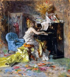 Donna Al Pianoforte — Giovanni Boldini