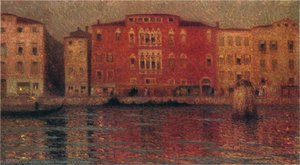The Red Palace In Venice — Henri Le Sidaner