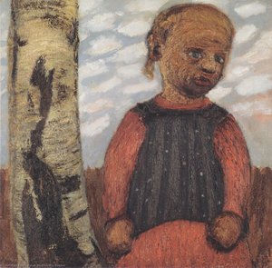 Girl In A Red Dress — Paula Modersohn-becker