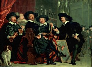 Officers Of The St-sebastian Militia At Amsterdam — Bartholomeus Van Der Helst