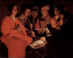 Die Anbetung Der Hirten — Georges De La Tour
