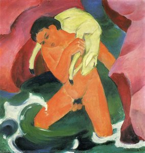 El Niño Con Un Corderón — Franz Marc