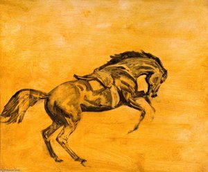 Study Of A Leaping Horse — Sir Alfred James Munnings