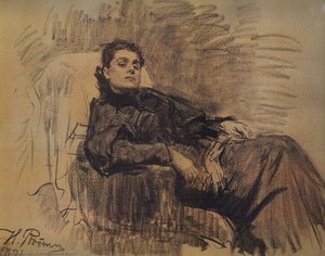Ritratto Dell'attrice Eleonora Duse — Ilya Efimovič Repin