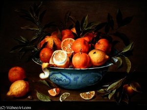 Still Life With Oranges And Lemons In A Wan-li Porcelain Dish — Jacob Van Hulsdonck