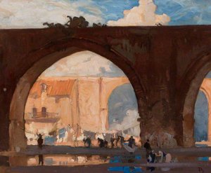 Two Bridges, Perugia (the Viaduct) — Frank Brangwyn