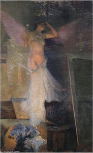 La Muse Du Paintre — Henri Jean Guillaume Martin