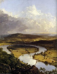 Vista Dal Monte Holyoke, Northampton, Massachusetts, Dopo Una Tempesta (dettaglio) — Thomas Cole