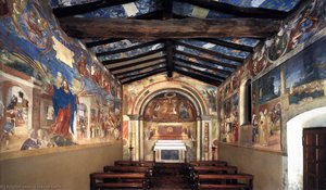 View Of The Oratory Toward The Altar — Lorenzo Lotto