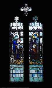 Nativity Scene Stained Glass — Margaret Edith Aldrich Rope