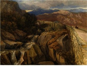 Bridge Over The Llugwy, Near Capel Curig — David Cox