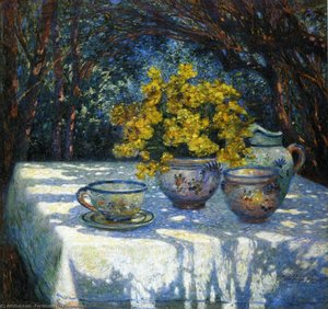 Table With Yellow Bouquet — Ferdinand Du Puigaudeau