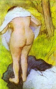 Ragazza Che Si Asciuga I Capelli — Hilaire-germain-edgar Degas