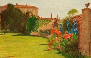 Burderop Park, Wroughton, Wiltshire, Mrs Calley In The Garden — Kate Allen Tryon