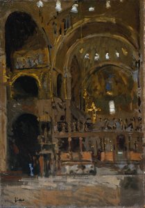 Interior Of St Mark's, Venice — 沃特·理查德·西克特 (wò Tè Lǐ Chá Dé Xī Kè Tè)
