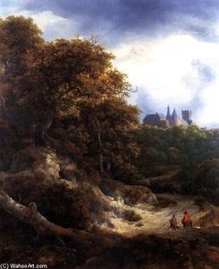 Landscape With Castle Bentheim — Jacob Isaackszoon Van Ruisdael
