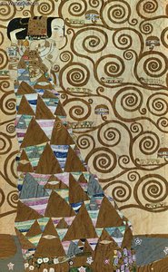 Expectation, Mixed Media With Silver And Gold — Gustav Klimt