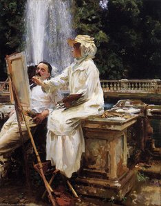 The Fountain, Villa Torlonia, Frascati, Italy — John Singer Sargent