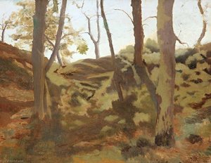 Landscape With Trees — Ramon Casas I Carbó