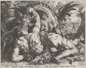 The Dragon Devouring The Companions Of Cadmus — Goltzius, Hendrick