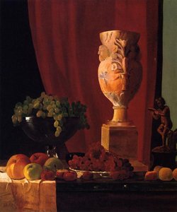 Fruit, Vase And Statuette — John Frederick Peto
