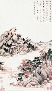 Eight Views Of Autumn Moods-5 — Dong Qichang