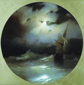 Sea On A Moonlit Night — Ivan Konstantinovich Aivazovsky