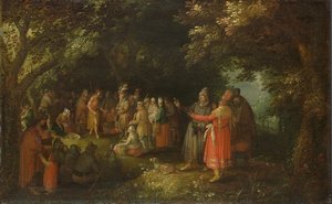 The Preaching Of St John The Baptist, David Vinckboons, C. 1610 — David Vinckboons