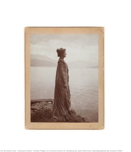 Emilie Flöge In A Reform Dress In Litzlberg At Lake Attersee, Photographed By Gustav Klimt — Gustav Klimt