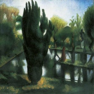 The Pond At Garsington — マーク・ガートラー