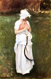 Menina Com Uma Foice — John Singer Sargent