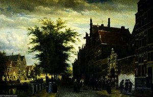 View Of Amsterdam — Cornelis Springer
