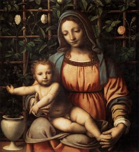 Madonna In The Rose Garden — Бернардино Луини