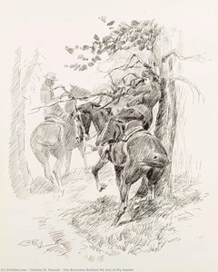 The Branches Rubbed Me Out Of My Saddle — Charles Marion Russell