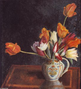 Tulips In A Saffordshire — Dora Carrington