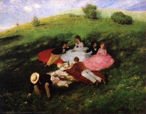 Picnic In May — Pál Szinyei Merse