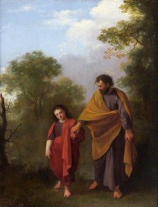 San José Con El Niño Jesús — Cornelis Van Poelenburgh