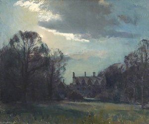 Anglesey Abbey By Moonlight, Autumn 1949 — Edward Brian Seago