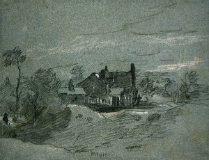 A Cottage In A Wooded Landscape — John Linnell