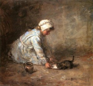 The Kitten's Milk — Robert Gemmell Hutchison