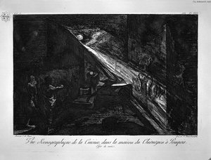 Plan And Elevation Of The Kitchen In The Same — Giovanni Battista Piranesi