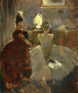 Young Girl Dressing Herself — Jean Louis Forain