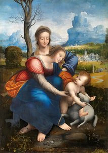 Meryem Ve Çocuk Ile Aziz Anne — Leonardo Da Vinci