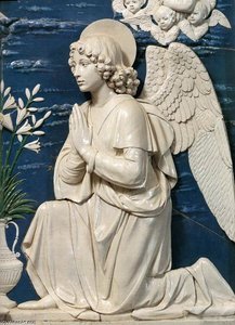 Annunciation (detail) — Andrea Della Robbia