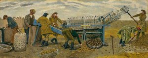 Potato Sorting, Berwick — Evelyn Mary Dunbar