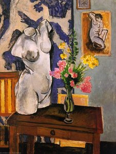 Torso Et Bouquet De Fleurs — Henri Matisse