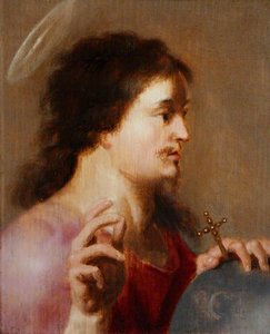 Christ As Salvator Mundi — Cornelis Van Poelenburch