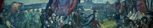 Durham Miners' Gala Day Scene (cartoon) — Norman Stansfield Cornish