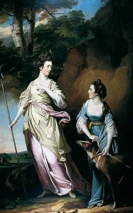 The Honourable Lady Stanhope And The Countess Of Effingham As Diana, And Her Companion — ფრენსის კოუტსი
