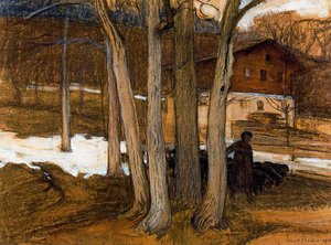 The House Of The Painter In Savièse — Ernest Biéler